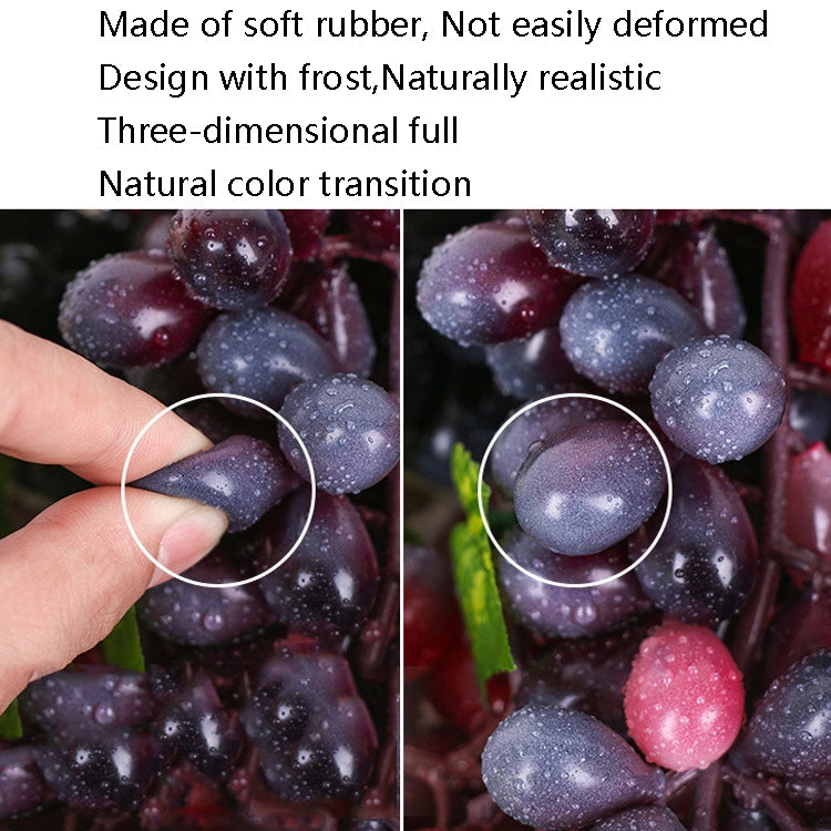 4 Bunches 60 Purple Grapes Simulation Fruit Simulation Grapes PVC with Cream Grape Shoot Props - Camera Accessories by buy2fix | Online Shopping UK | buy2fix