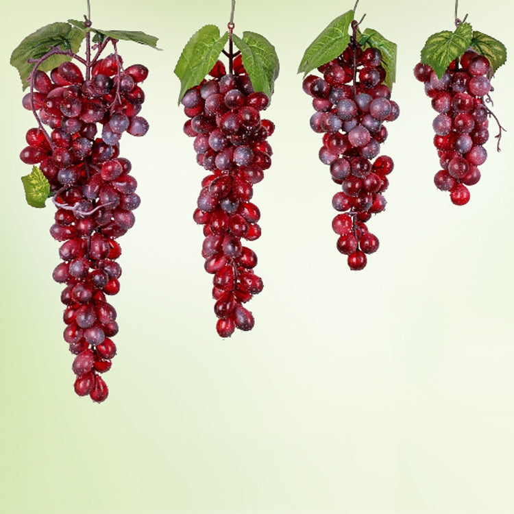 2 Bunches 110 Red Grapes Simulation Fruit Simulation Grapes PVC with Cream Grape Shoot Props - Camera Accessories by buy2fix | Online Shopping UK | buy2fix