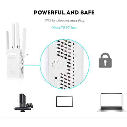 PIX-LINK LV-WR09 300Mbps WiFi Range Extender Repeater Mini Router(US Pulg) - Wireless Routers by buy2fix | Online Shopping UK | buy2fix