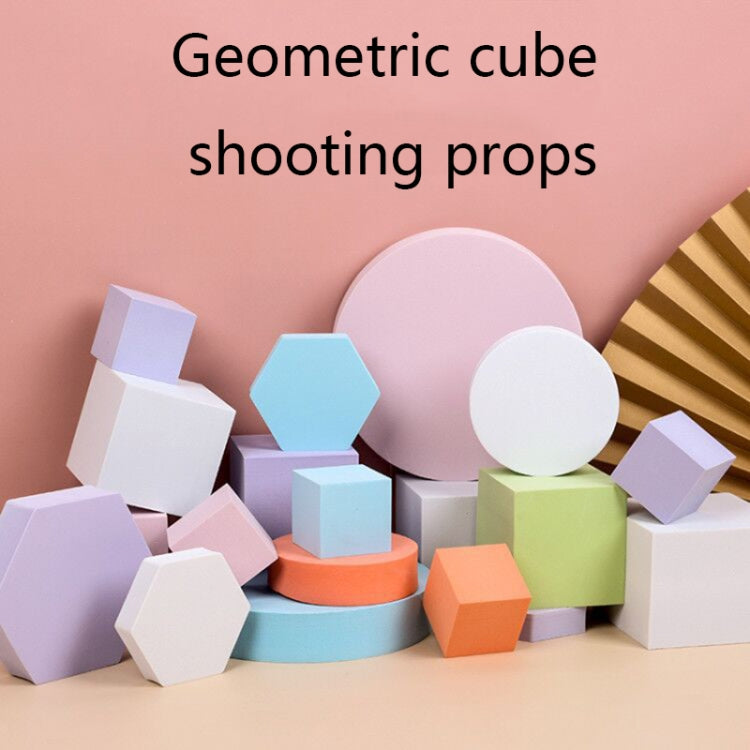 8 PCS Geometric Cube Photo Props Decorative Ornaments Photography Platform, Colour: Small Light Pink Square - Camera Accessories by buy2fix | Online Shopping UK | buy2fix