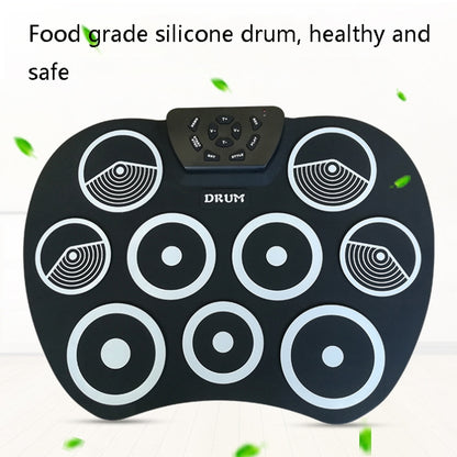 Silicone Folding Portable Hand-Rolled Drum DTX Game Strike Board(G800 Yellow) - Percussion Instruments by buy2fix | Online Shopping UK | buy2fix