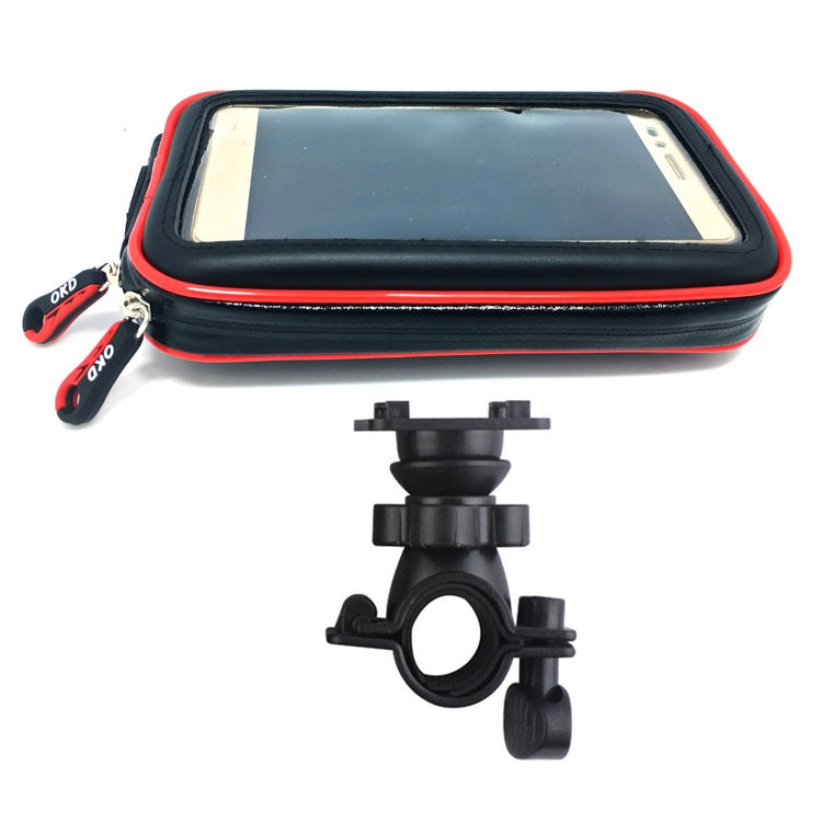 OKD Touch Screen Motorcycle Bicycle Bag Waterproof Mobile Phone Bracket Bag L(Upgrade) - Bicycle Bags by buy2fix | Online Shopping UK | buy2fix