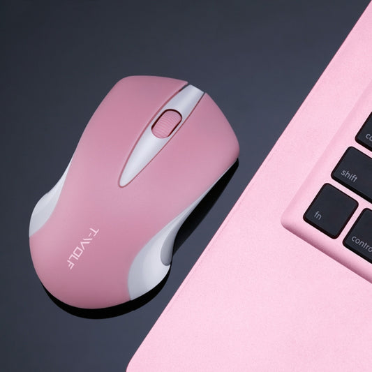 T-WOLF Q2 3-Buttons 1200 DPI 2.4GHz Wireless Mouse(Pink) - Wireless Mice by buy2fix | Online Shopping UK | buy2fix