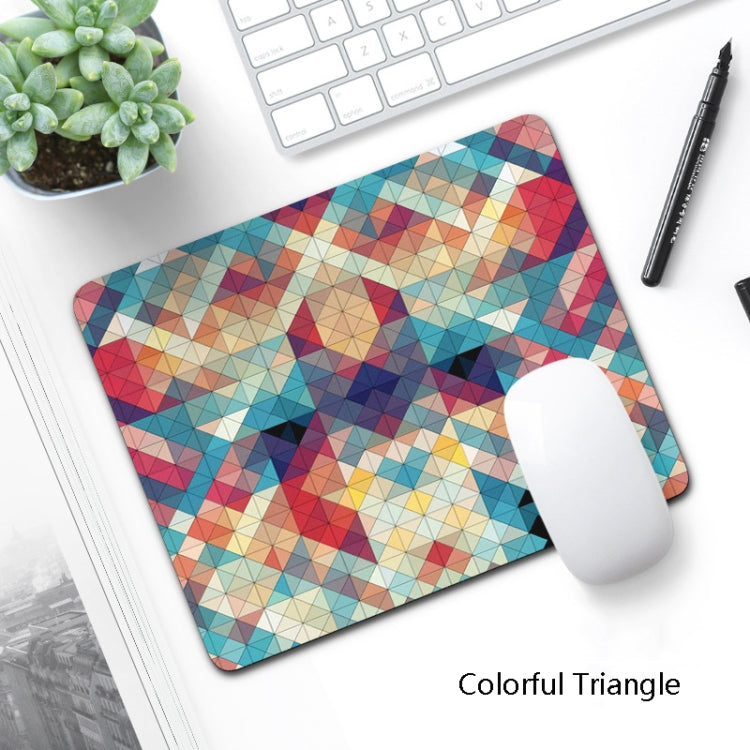 6 PCS Non-Slip Mouse Pad Thick Rubber Mouse Pad, Size: 21 X 26cm(Colorful Triangle) - Mouse Pads by buy2fix | Online Shopping UK | buy2fix