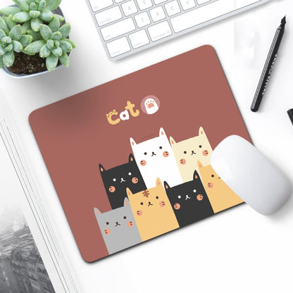 6 PCS Non-Slip Mouse Pad Thick Rubber Mouse Pad, Size: 21 X 26cm(Shy Kitten) - Mouse Pads by buy2fix | Online Shopping UK | buy2fix