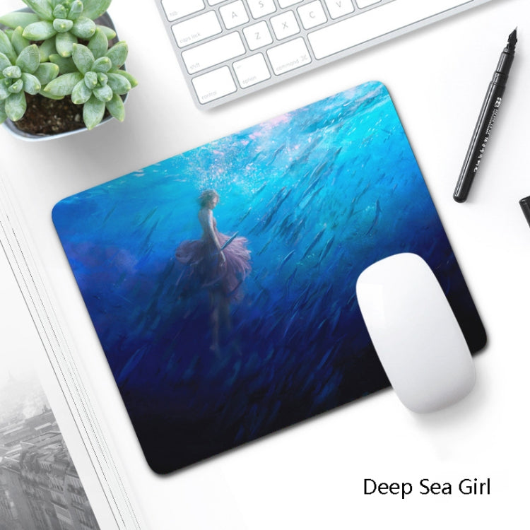 6 PCS Non-Slip Mouse Pad Thick Rubber Mouse Pad, Size: 21 X 26cm(Deep Sea Girl) - Mouse Pads by buy2fix | Online Shopping UK | buy2fix