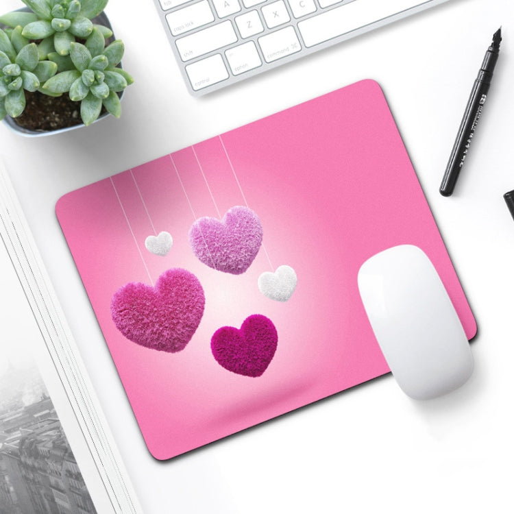 6 PCS Non-Slip Mouse Pad Thick Rubber Mouse Pad, Size: 21 X 26cm(Beautiful Red Heart) - Mouse Pads by buy2fix | Online Shopping UK | buy2fix