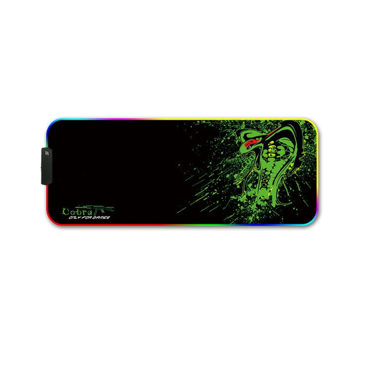 260x390x3mm F-01 Rubber Thermal Transfer RGB Luminous Non-Slip Mouse Pad(Brontosaurus) - Mouse Pads by buy2fix | Online Shopping UK | buy2fix