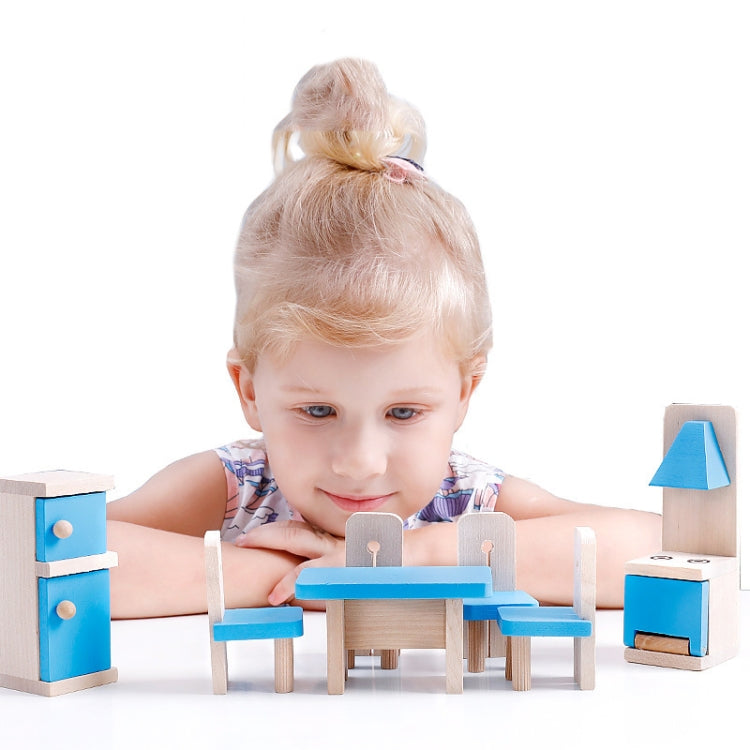 Onshine Pretend Play Scene DIY Role Playing Wooden Furniture Accessories, Style: Children Room - Pretend Play Toys by buy2fix | Online Shopping UK | buy2fix