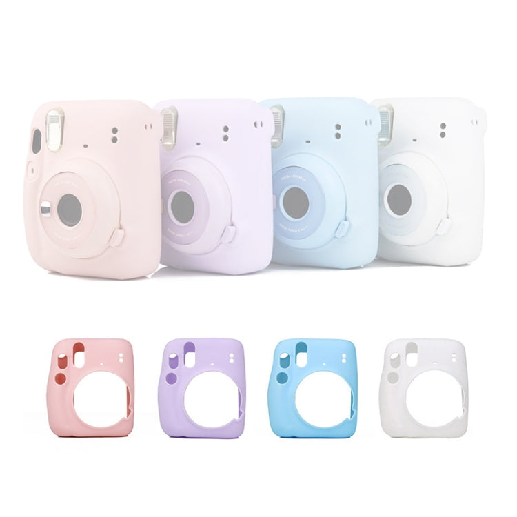 Camera Jelly Color Silicone Protective Cover For Fujifilm Instax mini 11(White) - Camera Accessories by buy2fix | Online Shopping UK | buy2fix