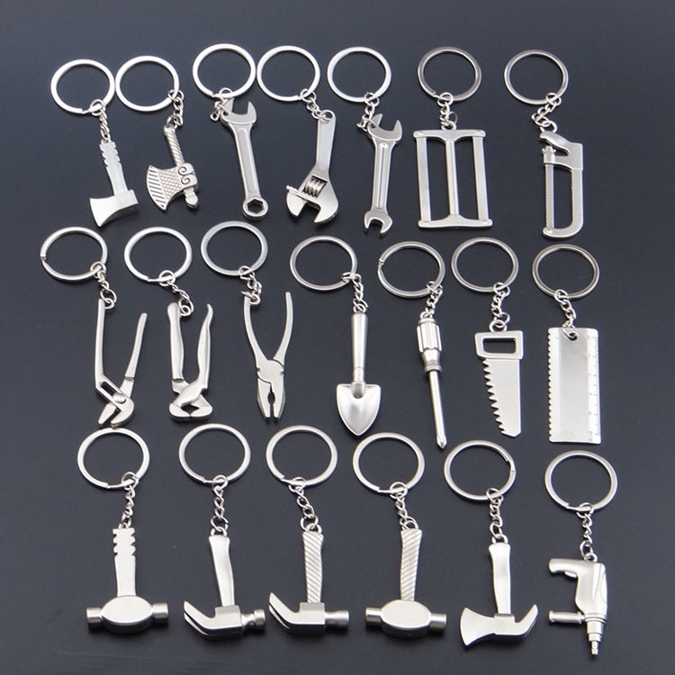 10 PCS Tool Metal Keychain Car Key Ring Pendant, Colour: H-401 Saw - Key Rings by buy2fix | Online Shopping UK | buy2fix