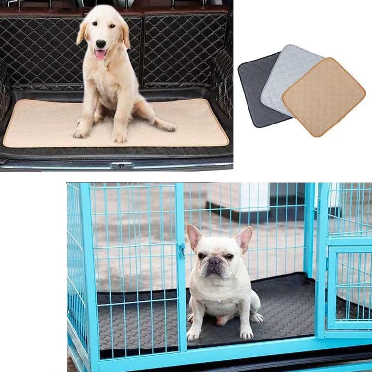 2 PCS 50x40cm Car Pet Injection Pad Waterproof Pad Cat Dog Sofa Waterproof Diapholic Carpet Water Absorbing Pad(Beige) - Seat Accessories by buy2fix | Online Shopping UK | buy2fix