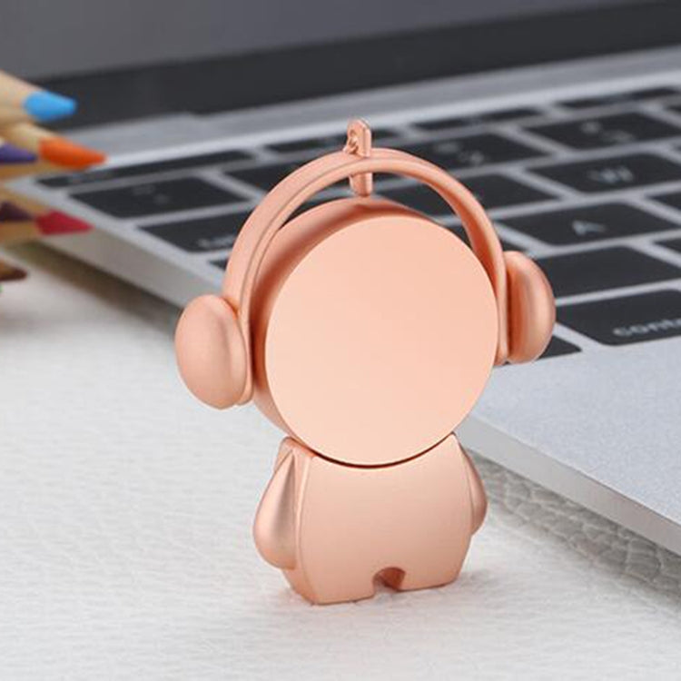 Y01 Metal Musician Car Cartoon Style U Disk, Capacity: 16GB(Rose Gold) - USB Flash Drives by buy2fix | Online Shopping UK | buy2fix