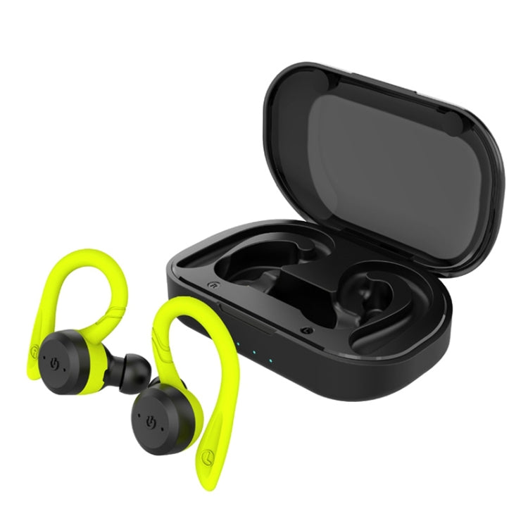 BE1032 Ear-mounted Waterproof Sports TWS Wireless Bluetooth Earphone(Fluorescent Green) - TWS Earphone by buy2fix | Online Shopping UK | buy2fix