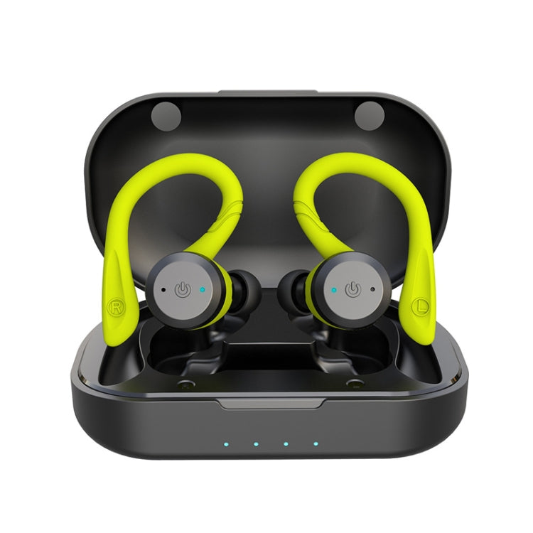 BE1032 Ear-mounted Waterproof Sports TWS Wireless Bluetooth Earphone(Fluorescent Green) - TWS Earphone by buy2fix | Online Shopping UK | buy2fix