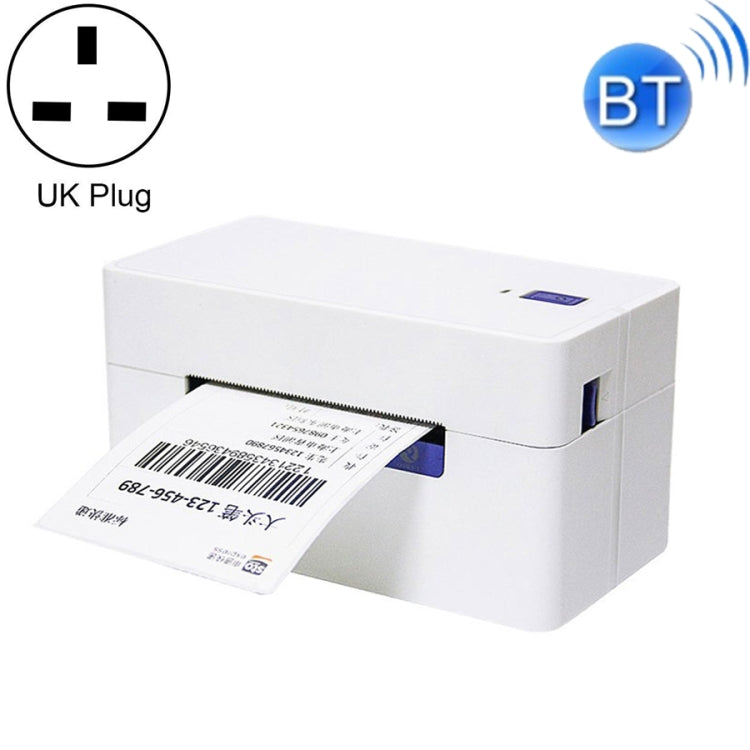 QIRUI 104mm Express Order Printer Thermal Self-adhesive Label Printer, Style:QR-488BT(UK Plug) - Consumer Electronics by buy2fix | Online Shopping UK | buy2fix