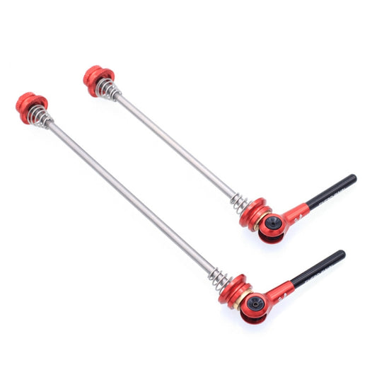 EVERDAWN Mountain Highway Bike Titanium Alloy Axis Quick Removal Rod Front And Rear Rollers Open Flower Drum Fixed Axis Trolley(Red) - Outdoor & Sports by buy2fix | Online Shopping UK | buy2fix