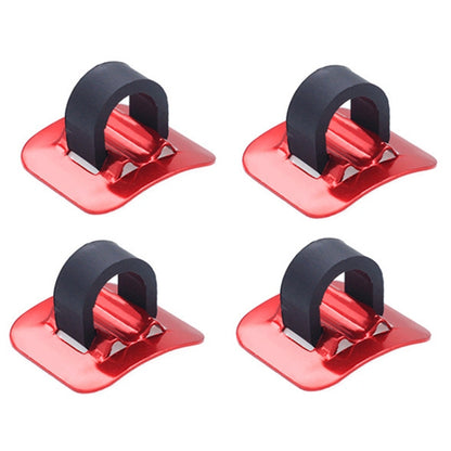 10 PCS Mountain Road Bicycle Hose Line Guide Adhesive Wire Seat Frame Cable Fixing C Buckle, Style: Plastic Buckle(Red) - Others by buy2fix | Online Shopping UK | buy2fix