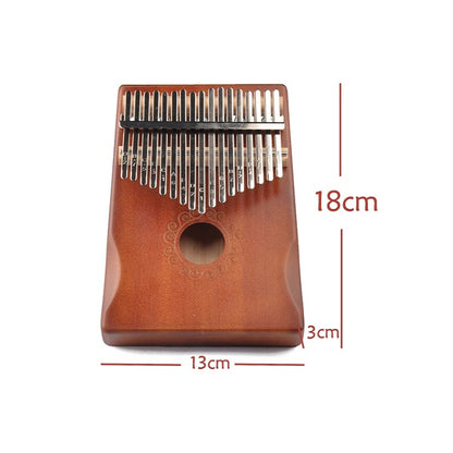 17-Tone Thumb Piano Kalimba Beginners Introduction Finger Piano, Colour: Yellow Kit - Keyboard Instruments by buy2fix | Online Shopping UK | buy2fix