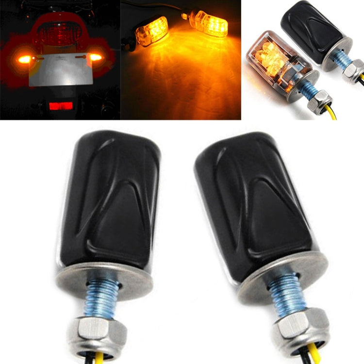 1 Pair Motorcycle LED Turn Lamp Universal Modified Small Turn Light, Colour: Silver Shell - In Car by buy2fix | Online Shopping UK | buy2fix