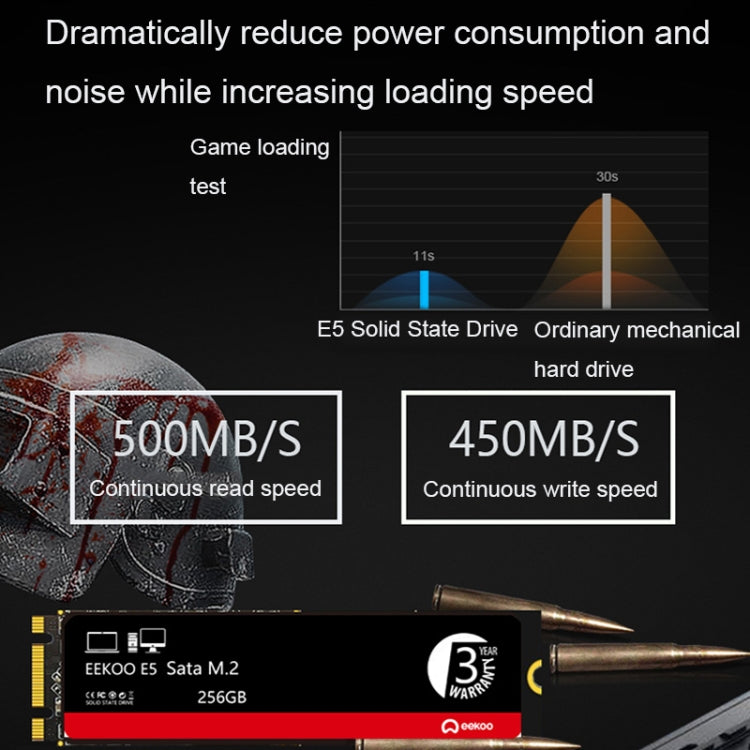 Eekoo E5 M.2 SATA Solid State Drives for Desktops / Laptops, Capacity: 512G - Computer & Networking by eekoo | Online Shopping UK | buy2fix