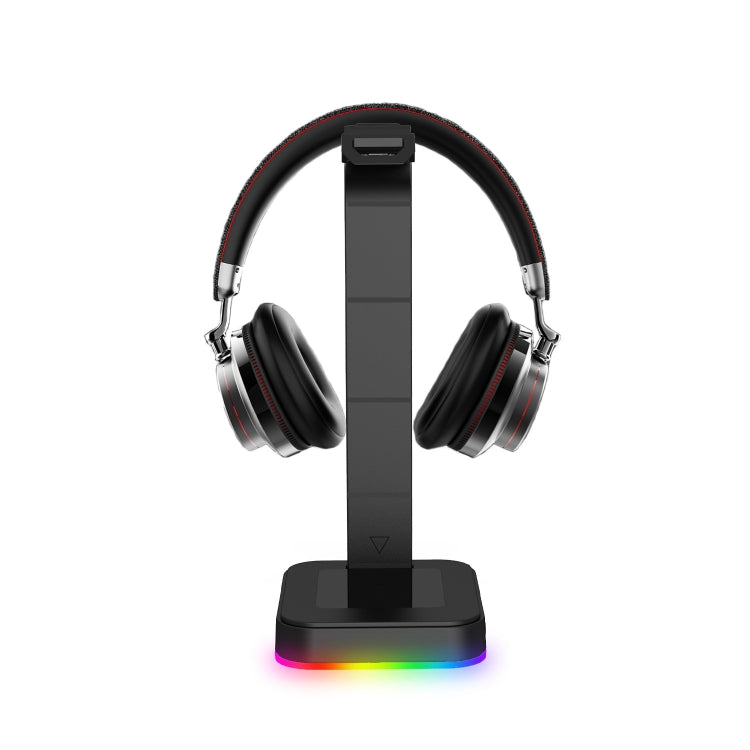 RGBD9 RGB Headset Stand Color-Changing Gaming Headset Stand Gaming Headset Display Stand with Dual USB Ports(Black) - Headset Stand by buy2fix | Online Shopping UK | buy2fix