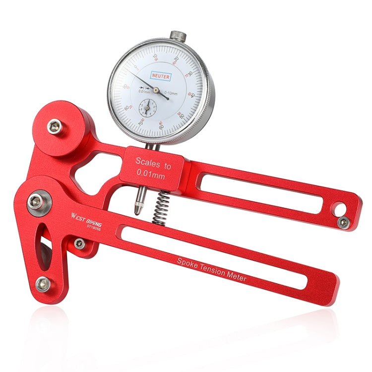 WEST BIKING  Bicycle Spoke Tension Tester Precision Spokes Checker Bike Indicator Meter Tensiometer(Red) - Others by WEST BIKING | Online Shopping UK | buy2fix