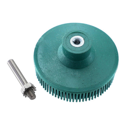 Electric Drill Disc Brush Emery Deburring Polishing Rubber Sanding Brush, Style: 3 Inch Green - Abrasive Tools & Accessories by buy2fix | Online Shopping UK | buy2fix