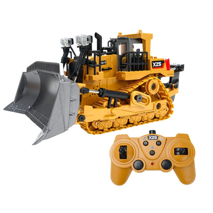 2.4G Remote Control Nine-Channel Crawler Heavy Bulldozer Children Remote Control Toy Alloy Excavator, Proportion: 1:24(1031 Alloy Version) - RC Cars by buy2fix | Online Shopping UK | buy2fix