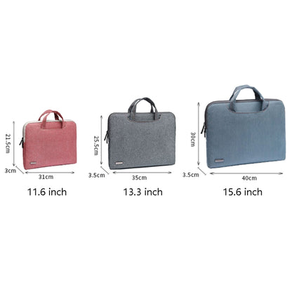LiSEN LS-116 Simple Laptop Bag Business Laptop Liner Bag, Size: 13.3 inch(Canvas Vintage Pattern Pink) - 13.3 inch by LiSEN | Online Shopping UK | buy2fix