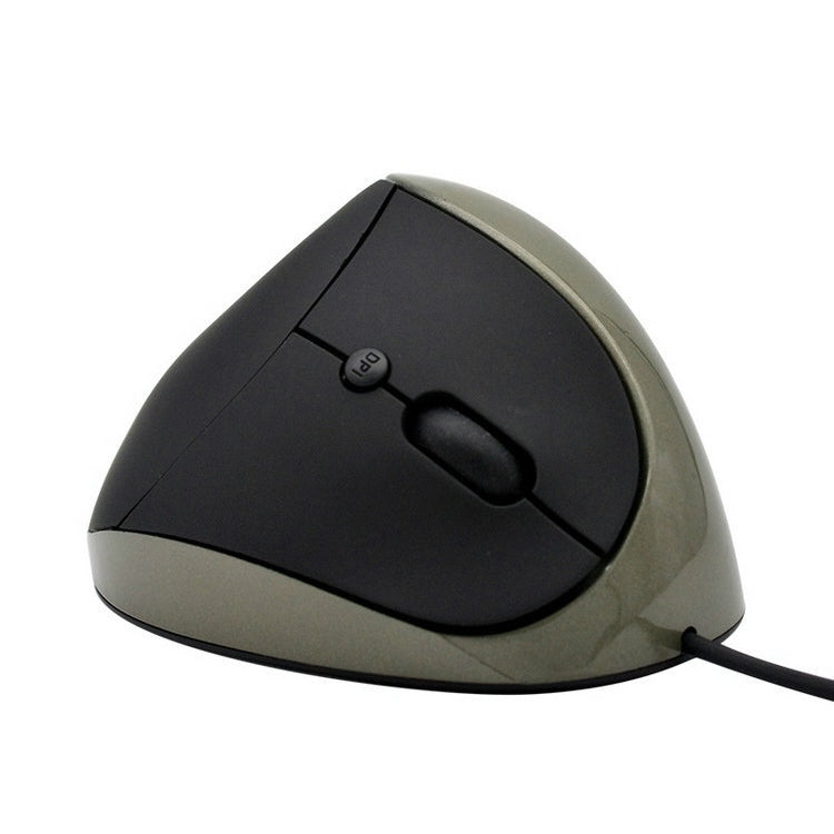 JSY-05 6 Keys Wired Vertical Mouse Ergonomics Brace Optical Mouse(Silver Gray) - Wired Mice by buy2fix | Online Shopping UK | buy2fix