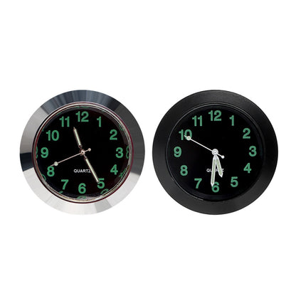 Car Clock Night Light Electronic Clock Car Decoration Quartz(Black Border) - In Car by buy2fix | Online Shopping UK | buy2fix