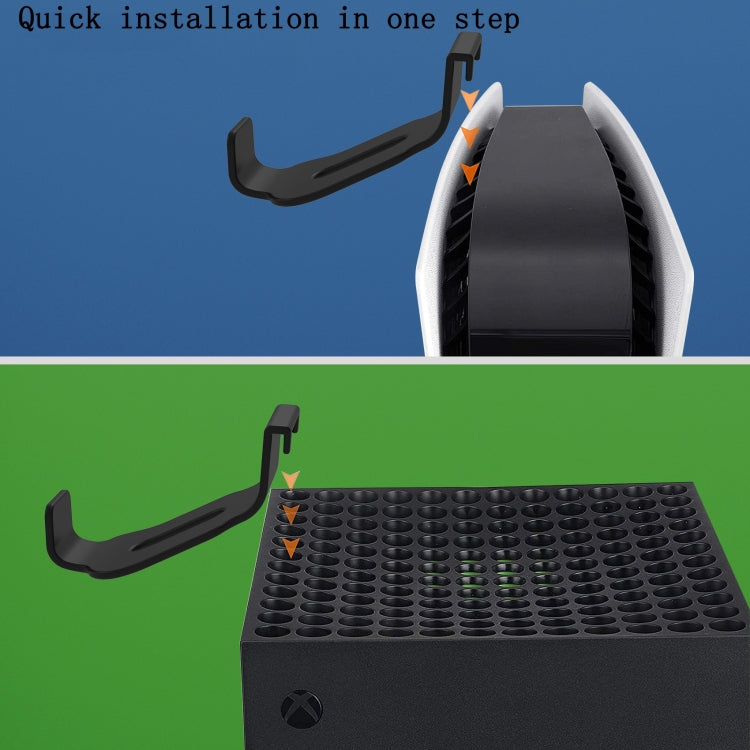 GP-510 Storage Bracket For PS5 / XBOX / XSX Controller / Headset(Black) - Headset Stand by buy2fix | Online Shopping UK | buy2fix