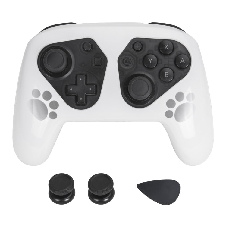 DOBE TNS-1171 Gamepad Protection Set Handle Protective Case + Rocker Cap For Nintendo Switch Pro(White) - Cases by DOBE | Online Shopping UK | buy2fix