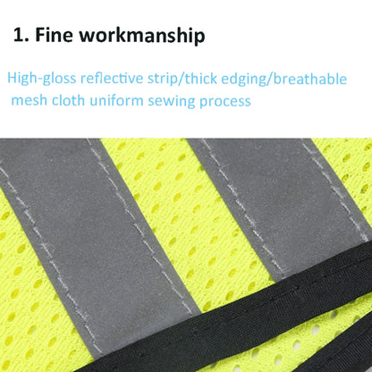 Sports Reflective Vest Night Running Outdoor Reflective Clothing Traffic Safety Reflective Vest,Style: Without Led(Fluorescent Yellow) - In Car by buy2fix | Online Shopping UK | buy2fix