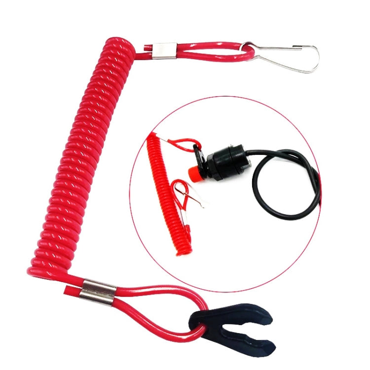 2 PCS Universal Ship Out-Of-Fire Switch Safety Rope Boot Machine Motorboat Emergency Exterior Switch Rope(Red) - In Car by buy2fix | Online Shopping UK | buy2fix