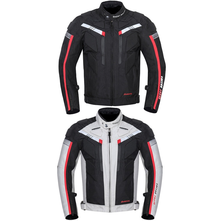 GHOST RACING GR-Y07 Motorcycle Cycling Jacket Four Seasons Locomotive Racing Anti-Fall Cloth, Size: M(Light Grey) - In Car by GHOST RACING | Online Shopping UK | buy2fix