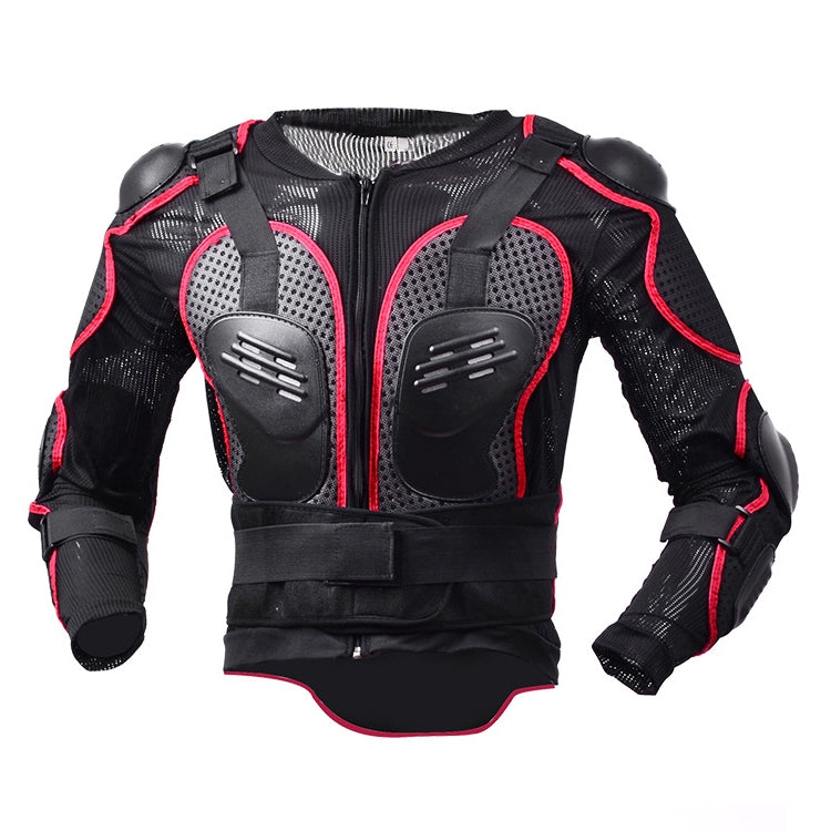 GHOST RACING F060 Motorcycle Armor Suit Riding Protective Gear Chest Protector Elbow Pad Fall Protection Suit, Size: XL(Red) - In Car by GHOST RACING | Online Shopping UK | buy2fix