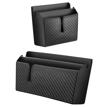 2 PCS DM-020 Car Sticky Carbon Fiber Storage Bag Car Mobile Phone Storage Box Large - In Car by buy2fix | Online Shopping UK | buy2fix