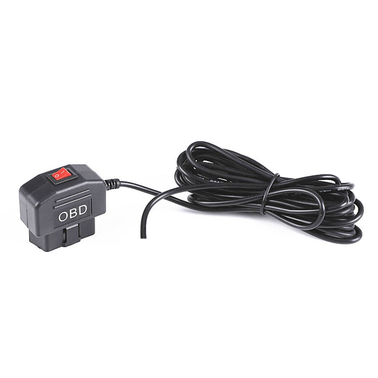 H508 OBD Car Charger Driving Recorder Power Cord 12/24V To 5V With Switch Low Pressure Protection Line, Specification: Mini Right Elbow - In Car by buy2fix | Online Shopping UK | buy2fix