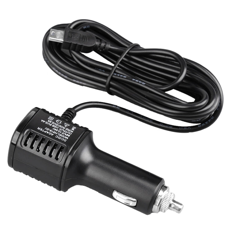 H519 Car Charger Driving Recorder Power Cord Dual USB With Display Charging Line, Specification: Micro Right Elbow - In Car by buy2fix | Online Shopping UK | buy2fix