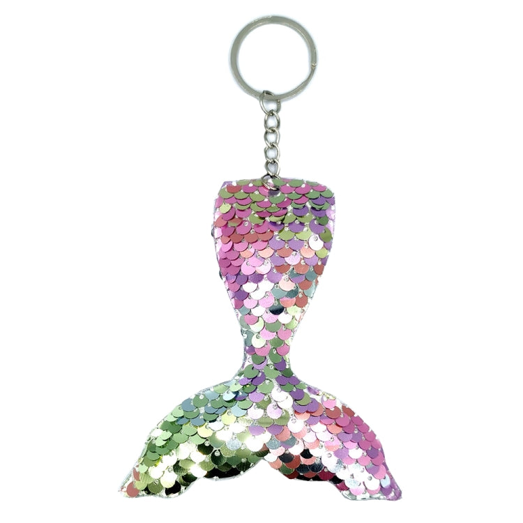 10 PCS Reflective Mermaid Keychain Sequins Mermaid Tail Accessories Car Luggage Pendant(Colorful 47) - In Car by buy2fix | Online Shopping UK | buy2fix