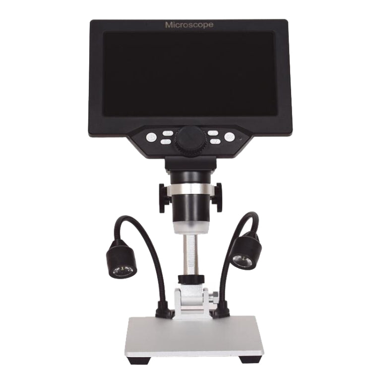 G1200D 7 Inch LCD Screen 1200X Portable Electronic Digital Desktop Stand Microscope(EU Plug With Battery) - Consumer Electronics by buy2fix | Online Shopping UK | buy2fix