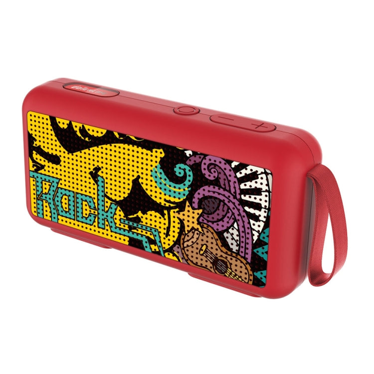 DoRealMe F0 TWS Mini Graffiti Bluetooth Speaker Support FM / TF Card(Red Graffiti) - Mini Speaker by buy2fix | Online Shopping UK | buy2fix