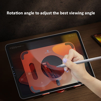 Boneruy L04mini 360 Degree Rotating Aluminum Alloy Tablet Laptop Holder(Orange) - Desktop Holder by BONERUY | Online Shopping UK | buy2fix