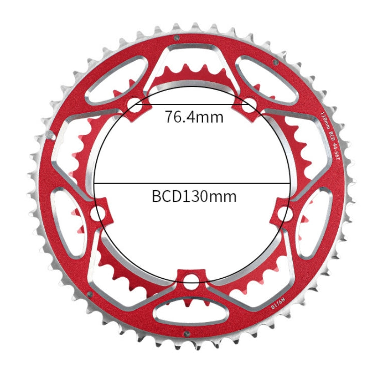 WEST BIKING YP0719273 Road Bike 56T-44T Double-Disc Aluminum Alloy Gears(Red) - Outdoor & Sports by WEST BIKING | Online Shopping UK | buy2fix