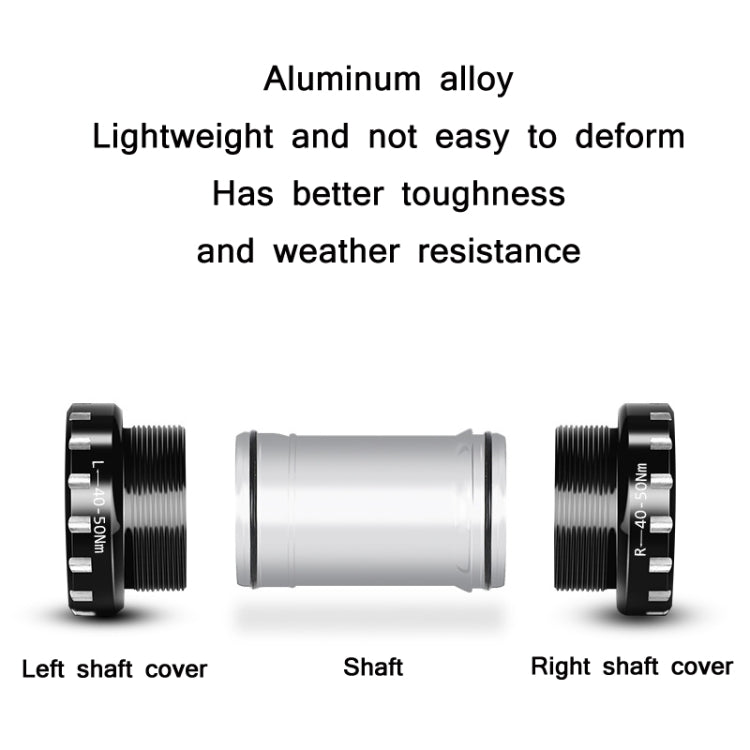 WEST BIKING Mountain Road Bike Screw-In Bearing Bottom Axle(Purple) - Outdoor & Sports by WEST BIKING | Online Shopping UK | buy2fix