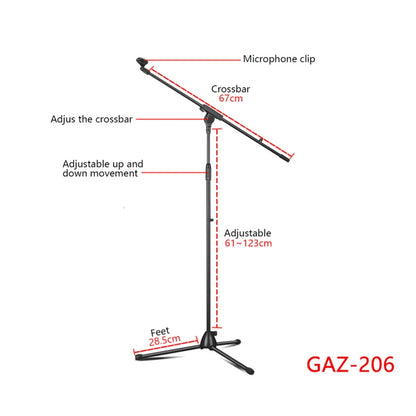 Single Rod Floor Formula Adjustable Microphone Bracket, Style: GAZ-206 - Consumer Electronics by buy2fix | Online Shopping UK | buy2fix