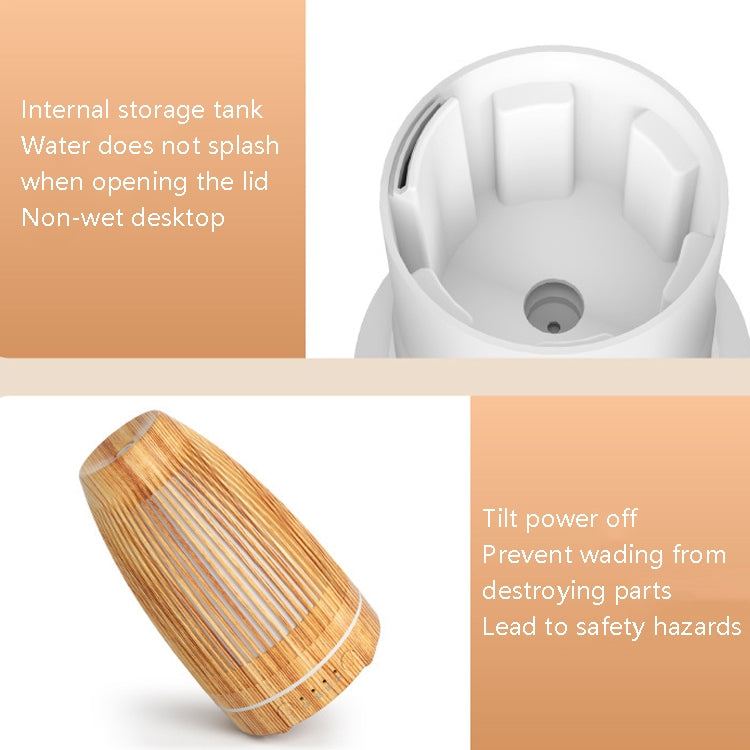 STB-103 Atmosphere Colorful Light Humidifier Aroma Diffuser(Deep Wooden Grain) - Home & Garden by buy2fix | Online Shopping UK | buy2fix