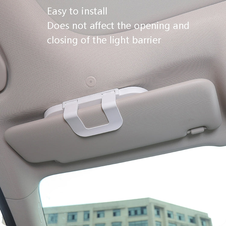 Car Sun Visor Makeup Mirror With LED Light(White) - In Car by buy2fix | Online Shopping UK | buy2fix